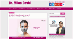 Desktop Screenshot of drmilandoshi.com